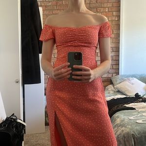 Smocked back free on or off shoulder